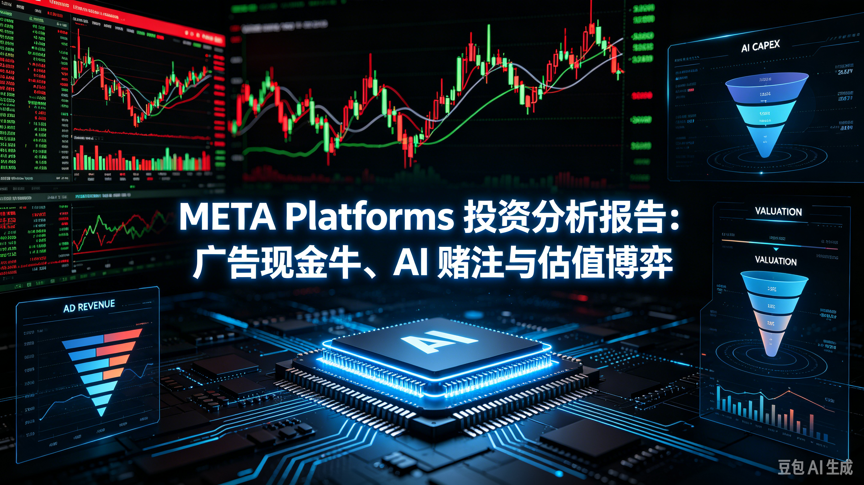 META Platforms 投资分析报告：广告现金牛、AI 赌注与估值博弈